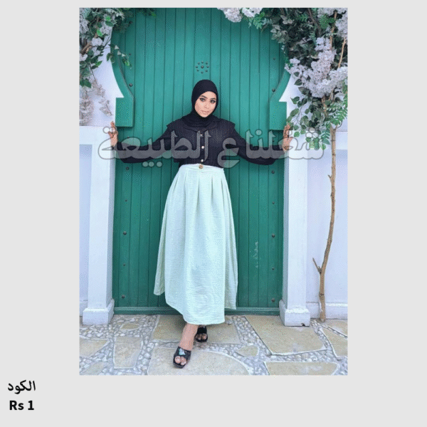 جيبة كتان تريندي
